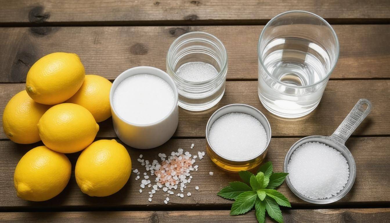 Homemade electrolyte ingredients