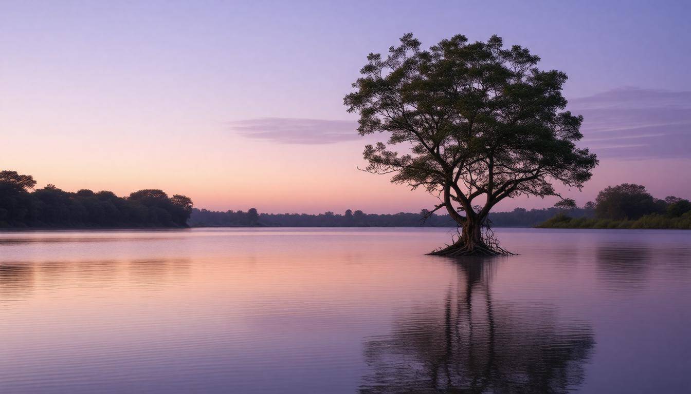 Hopeful post-storm landscape