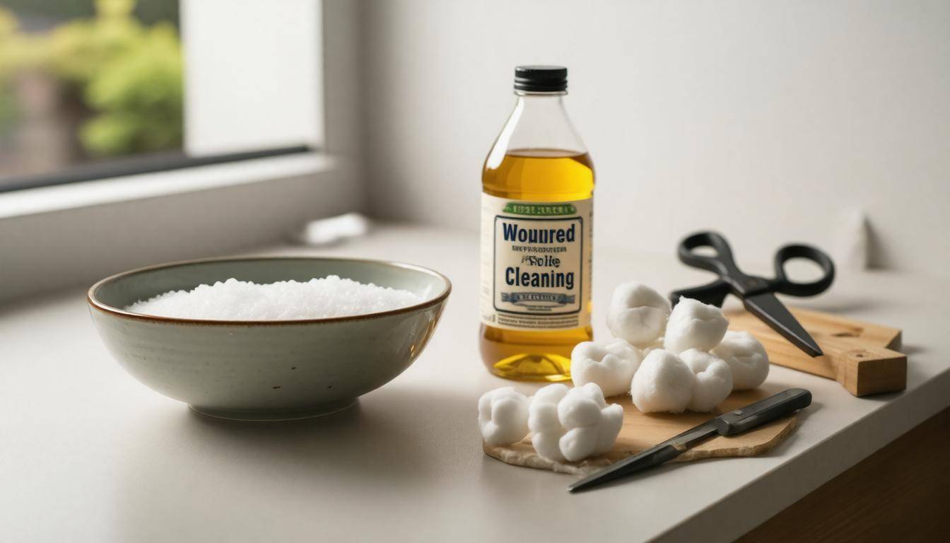 Household wound cleaning items