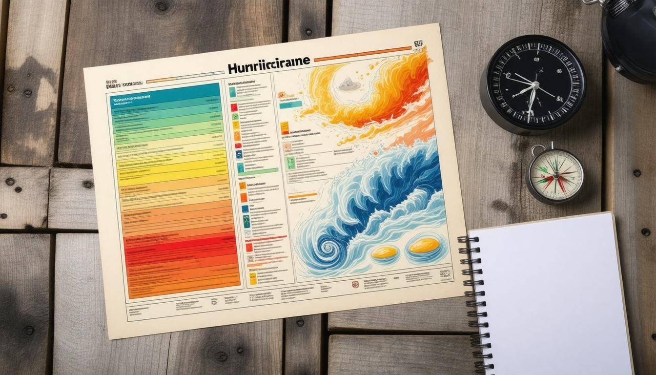 Hurricane category infographic