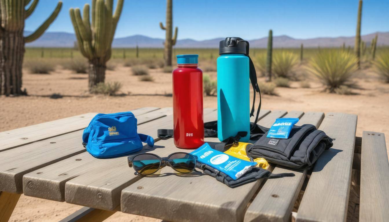 Hydration essentials displayed