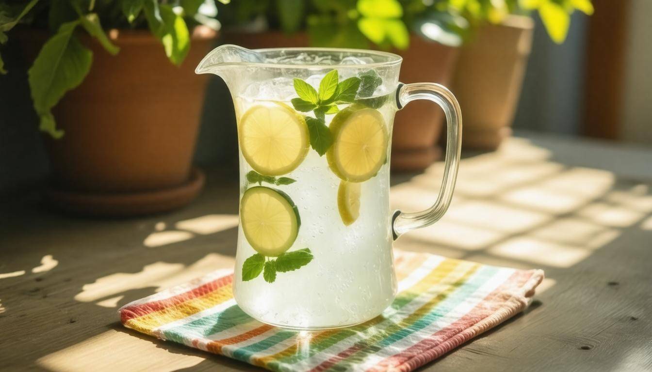 Infused water pitcher