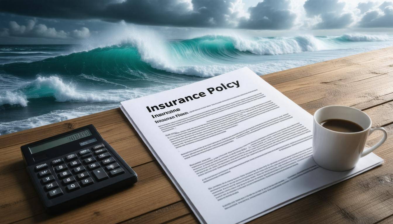 Insurance policy on table