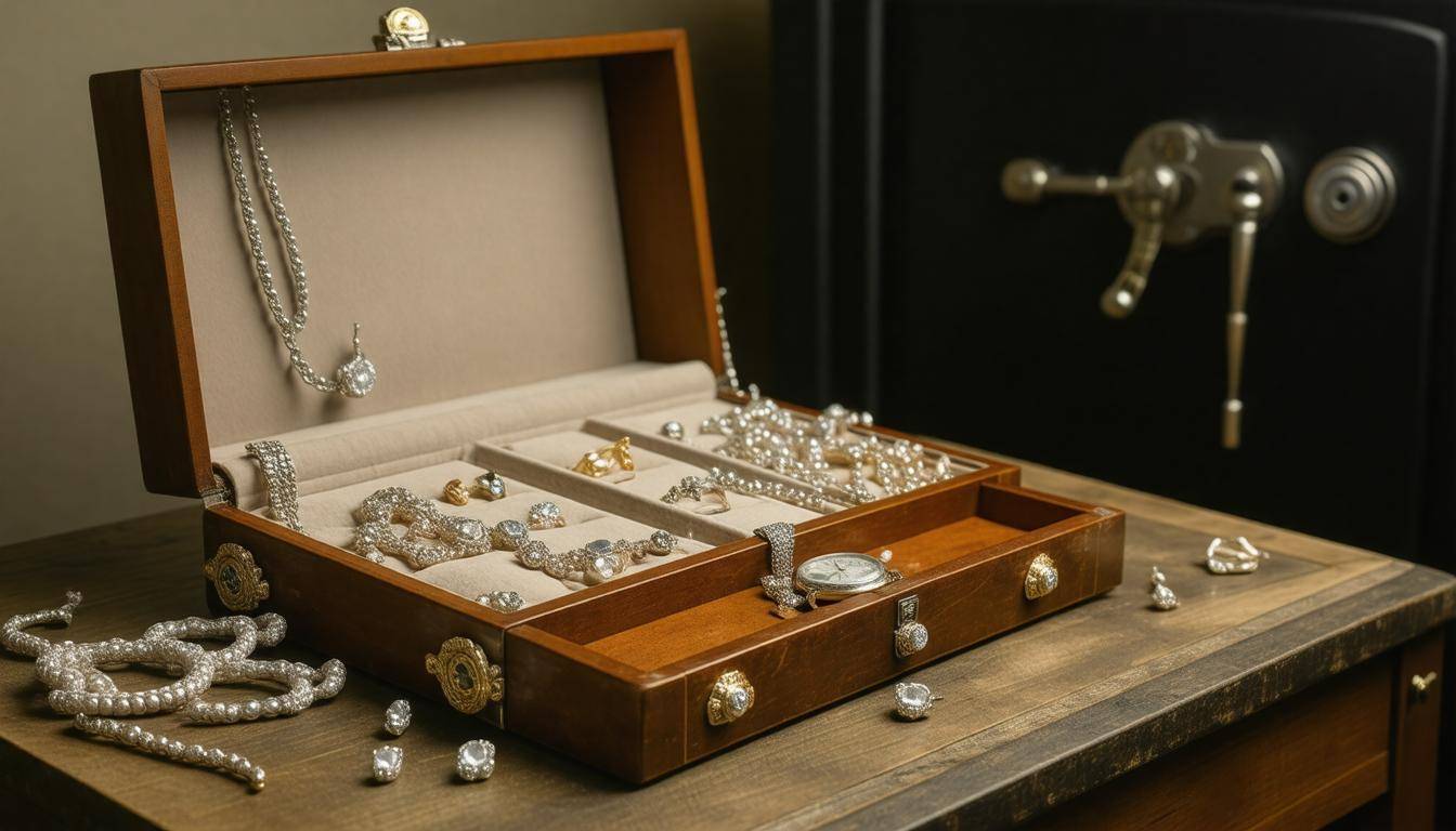 Jewelry display with security