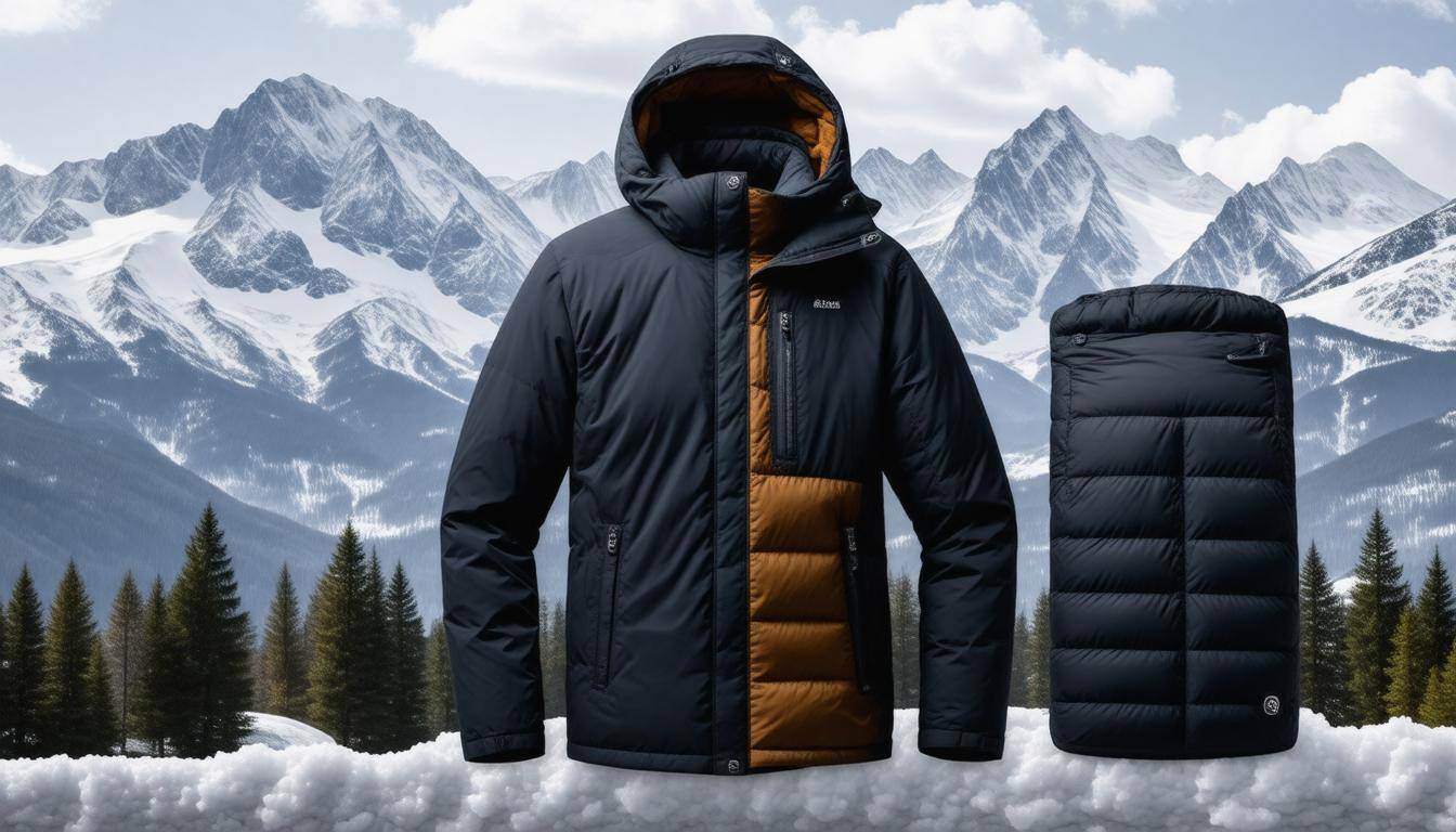 Layered winter clothing