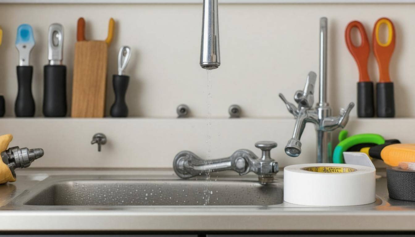 Leaky faucet and tools