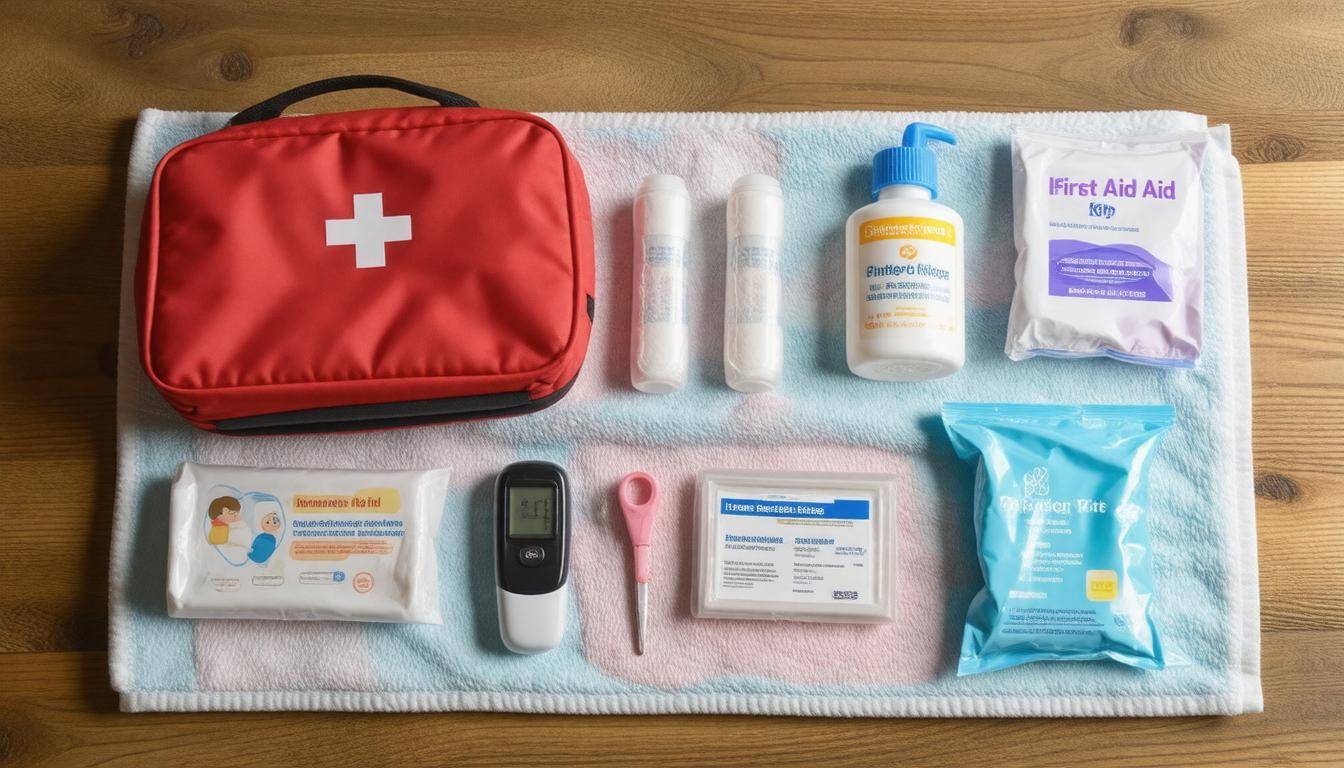 Neatly organized first aid