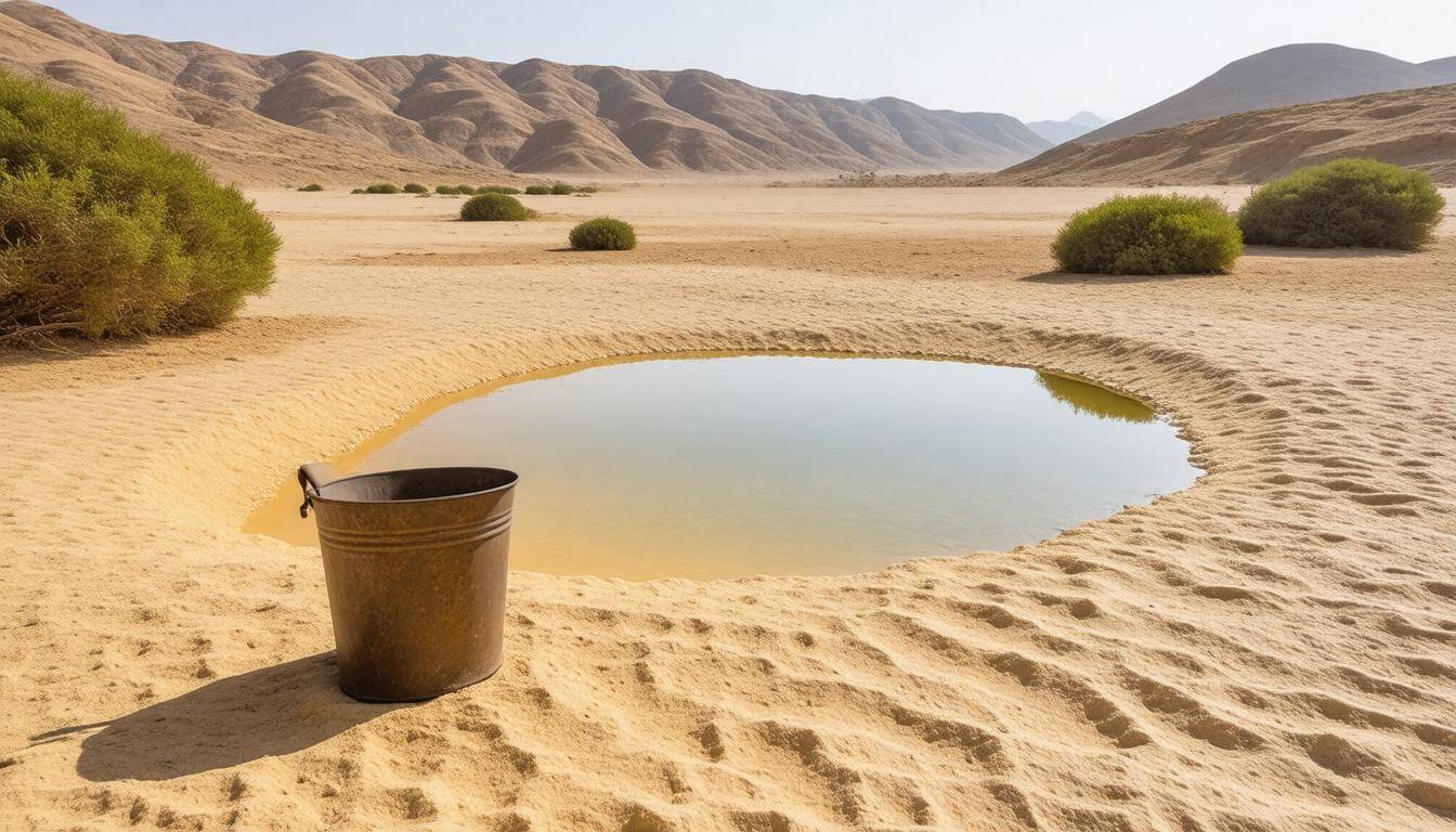 Oasis in desert