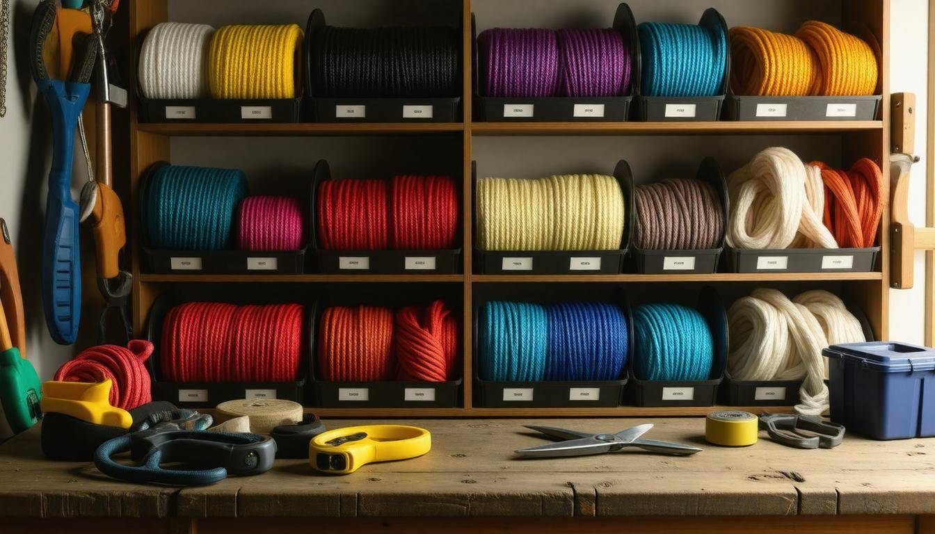 Organized DIY rope storage