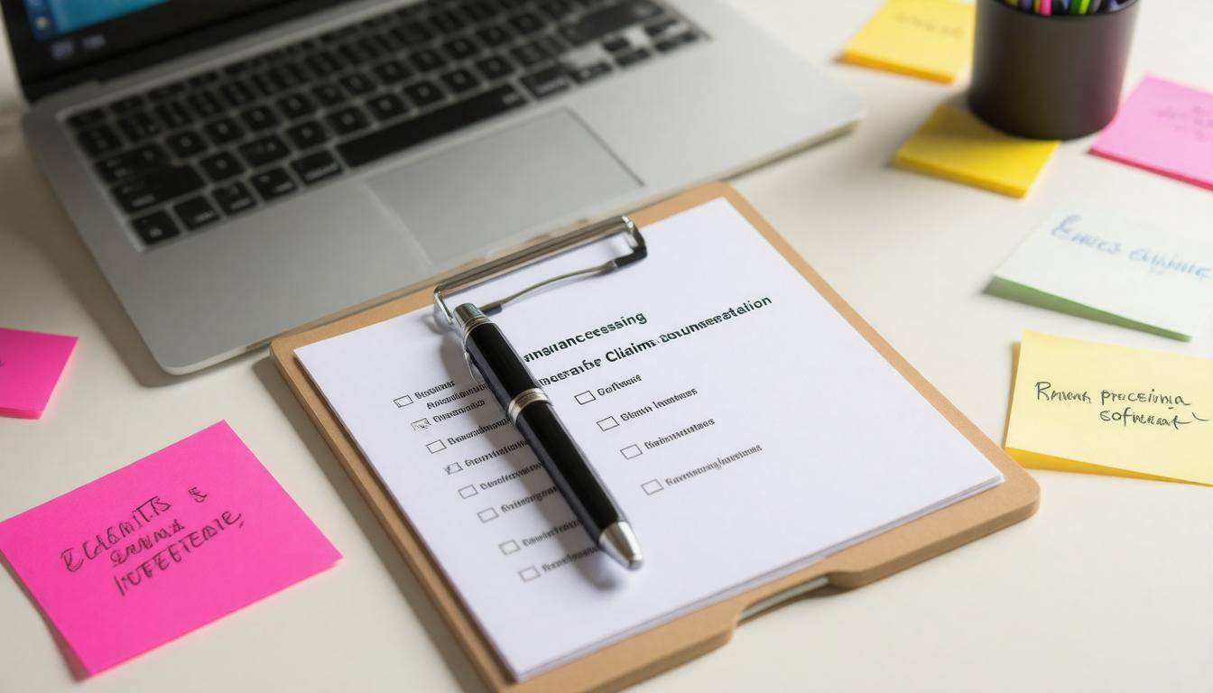 Organized claims documentation desk