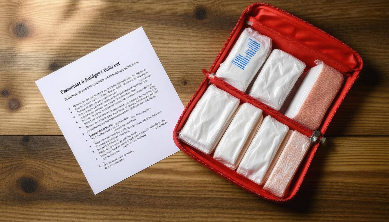 Organized first aid kit