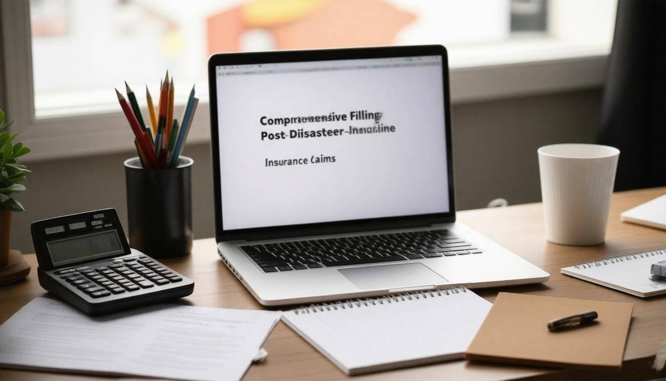 Organized insurance claim workspace