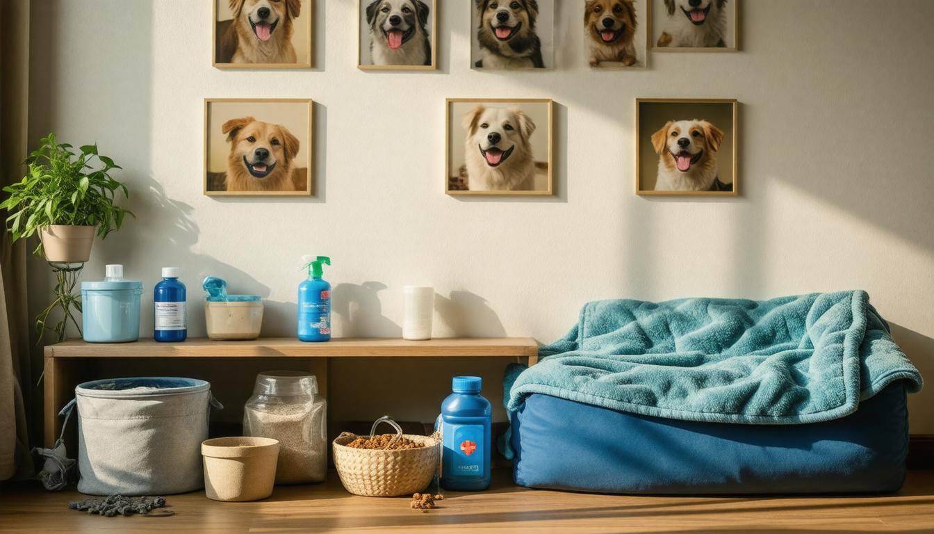 Organized pet care station