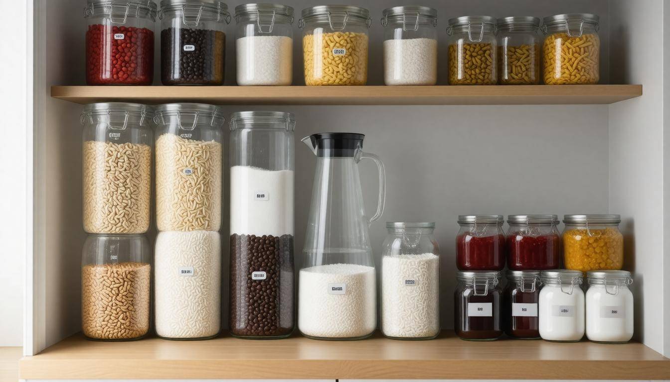 Organized winter pantry