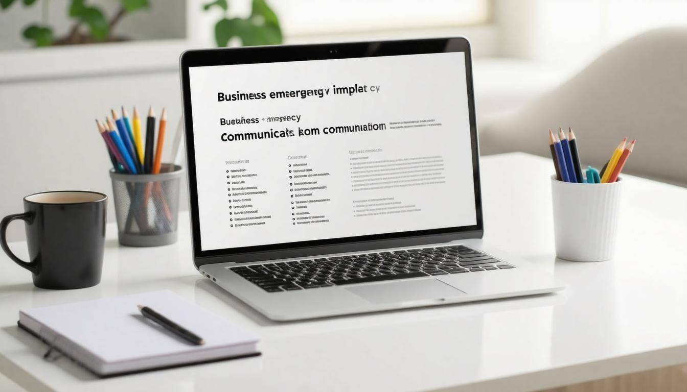 Organized workspace setup