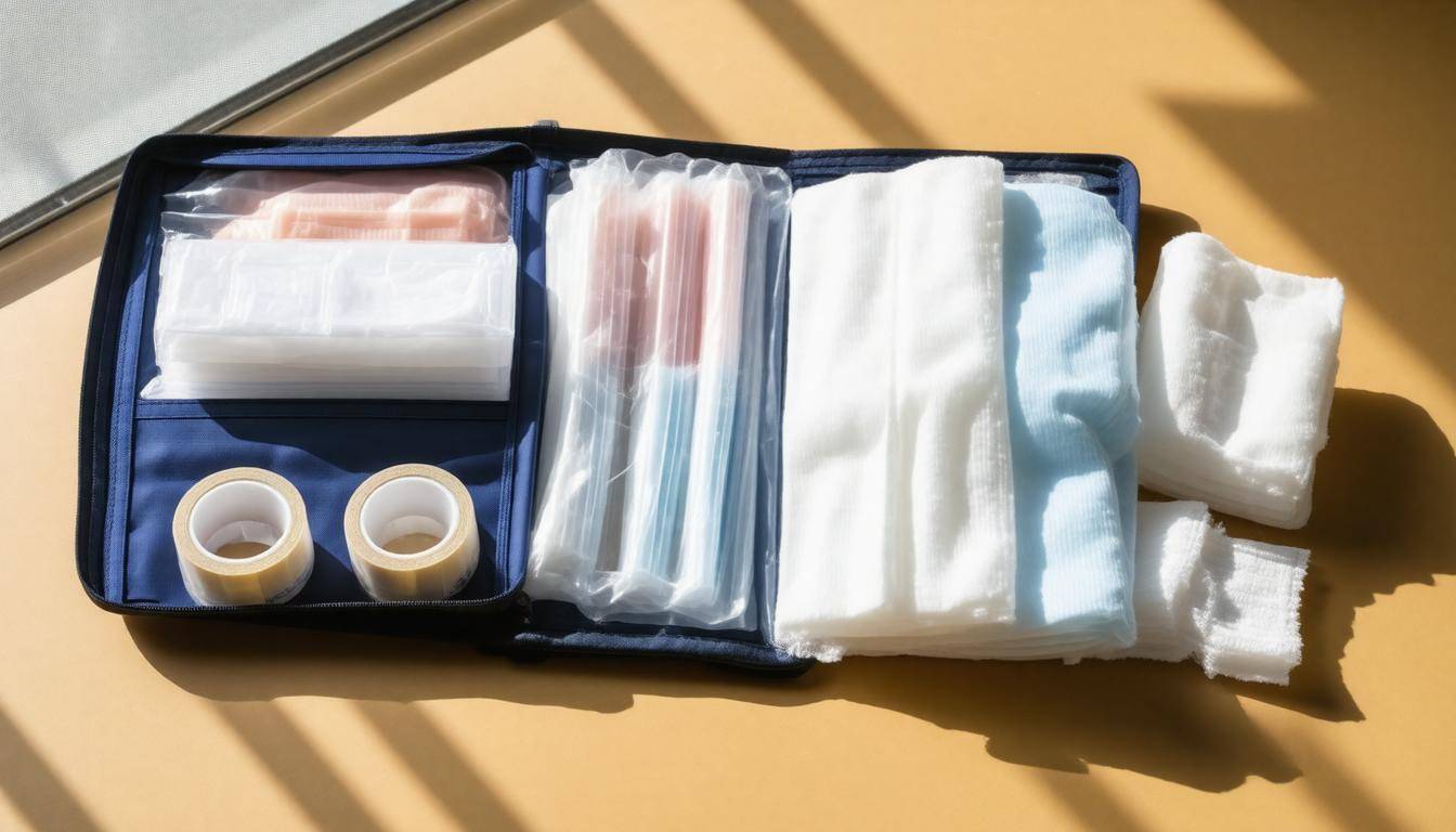 Organized wound care kit