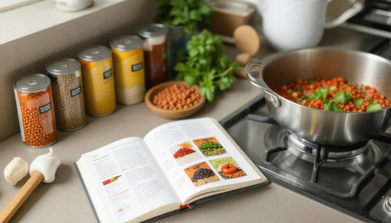 Pantry essentials displayed