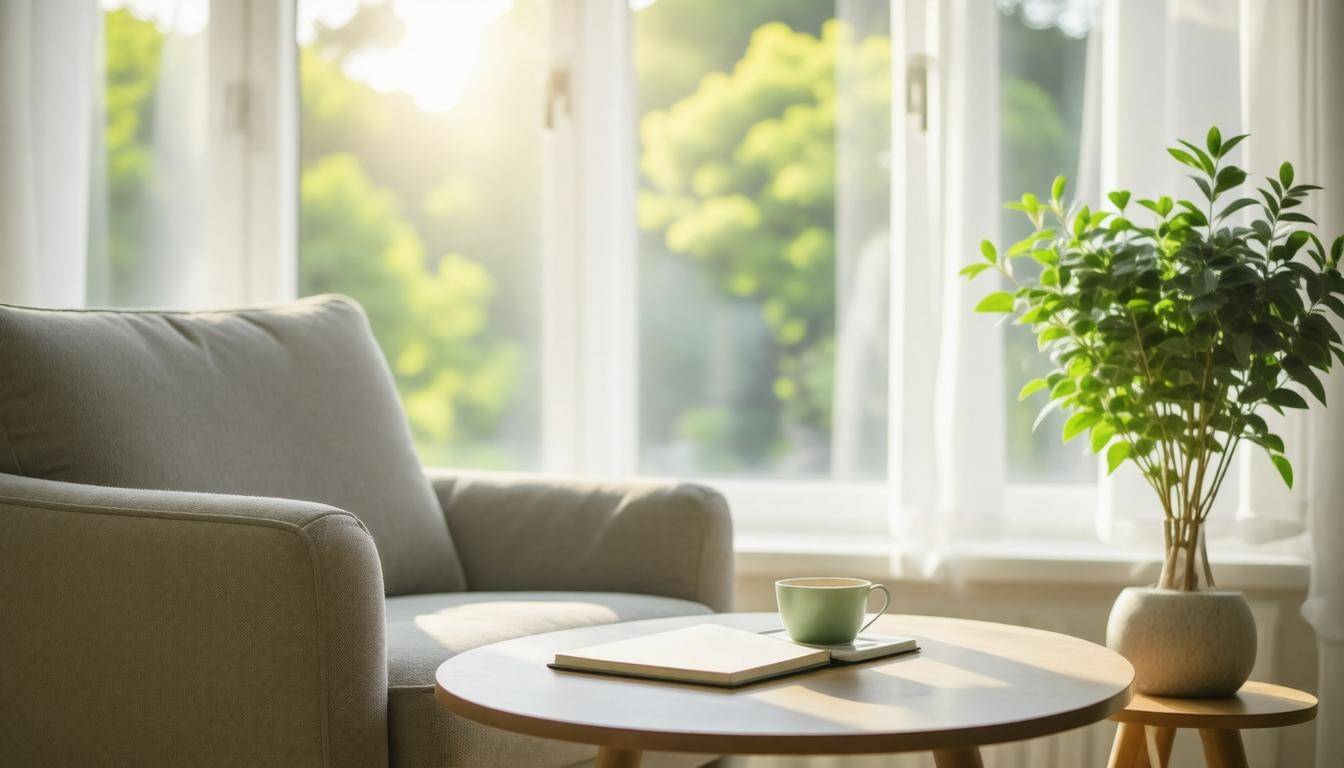 Peaceful therapy room