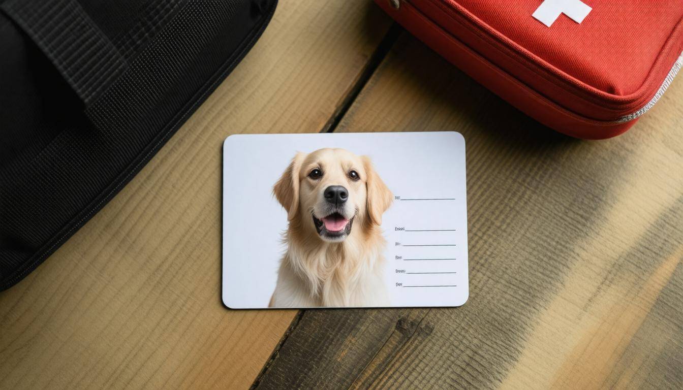 Pet identification card