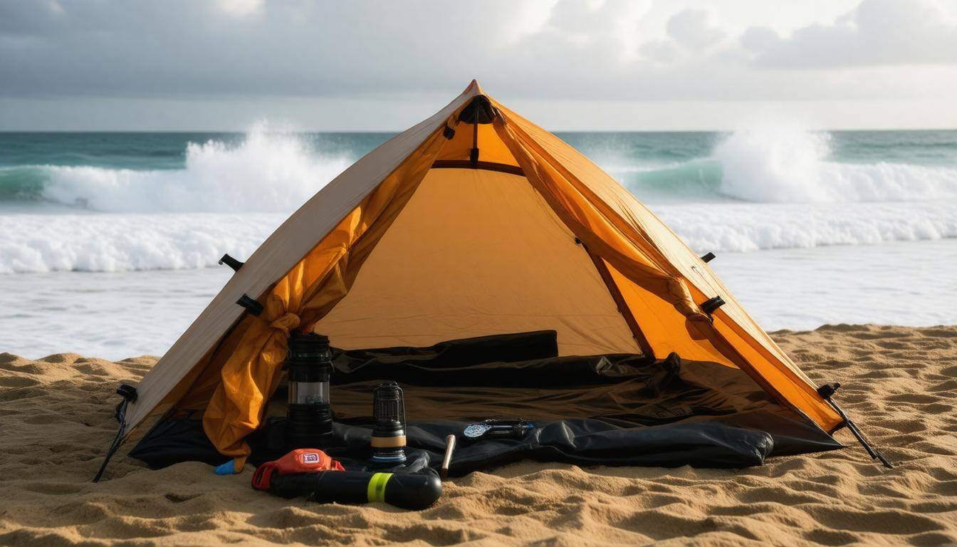 Portable hurricane shelter tools