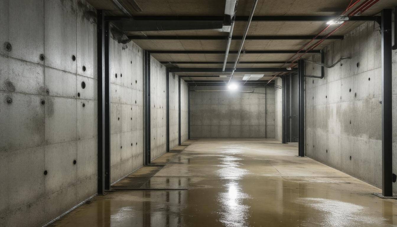 Reinforced basement structure