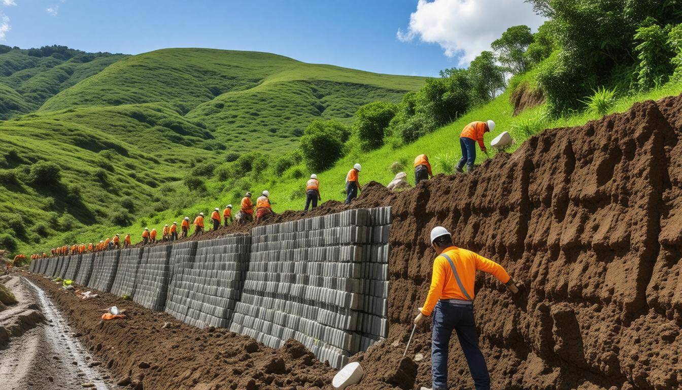 Reinforced earth wall