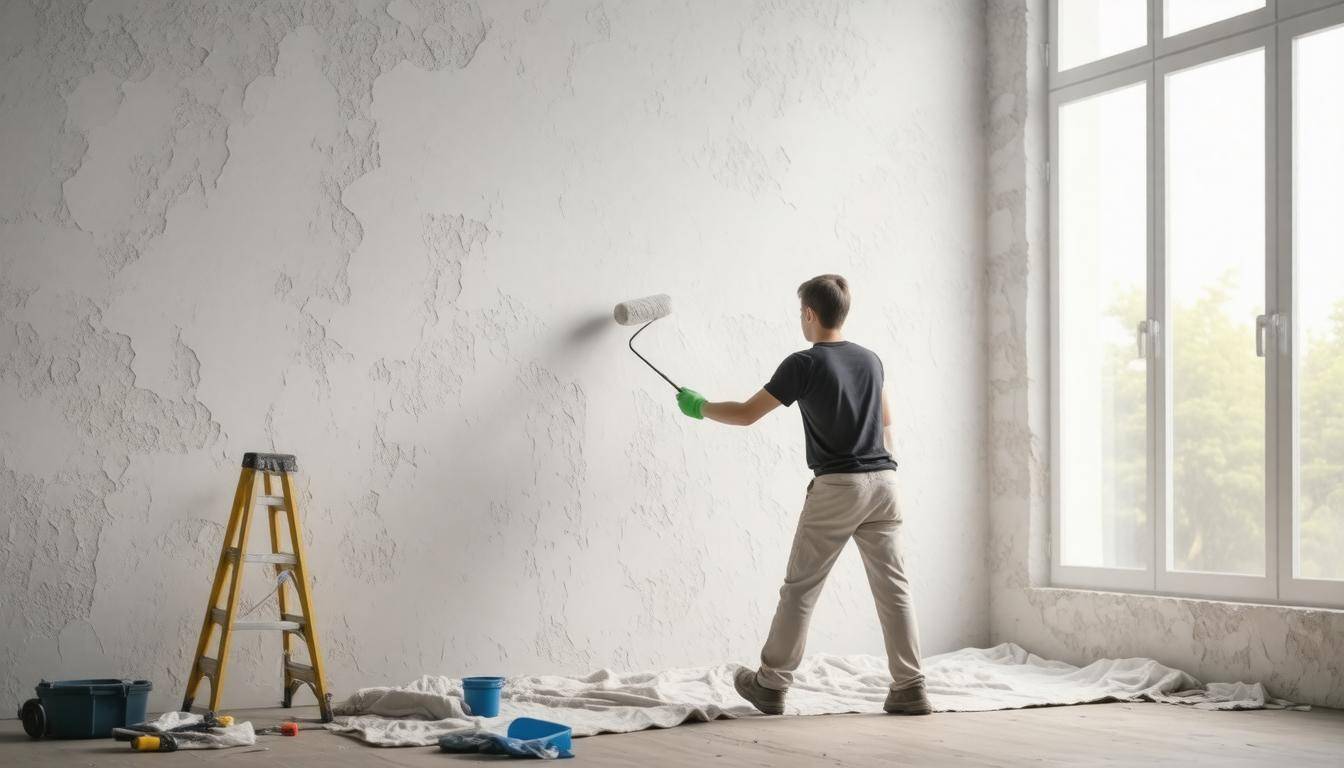 Repairing water-damaged wall