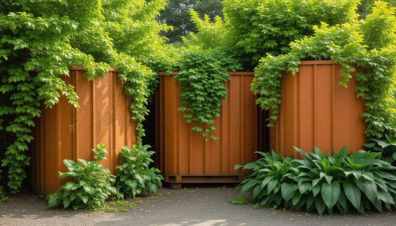 Repurposed containers garden