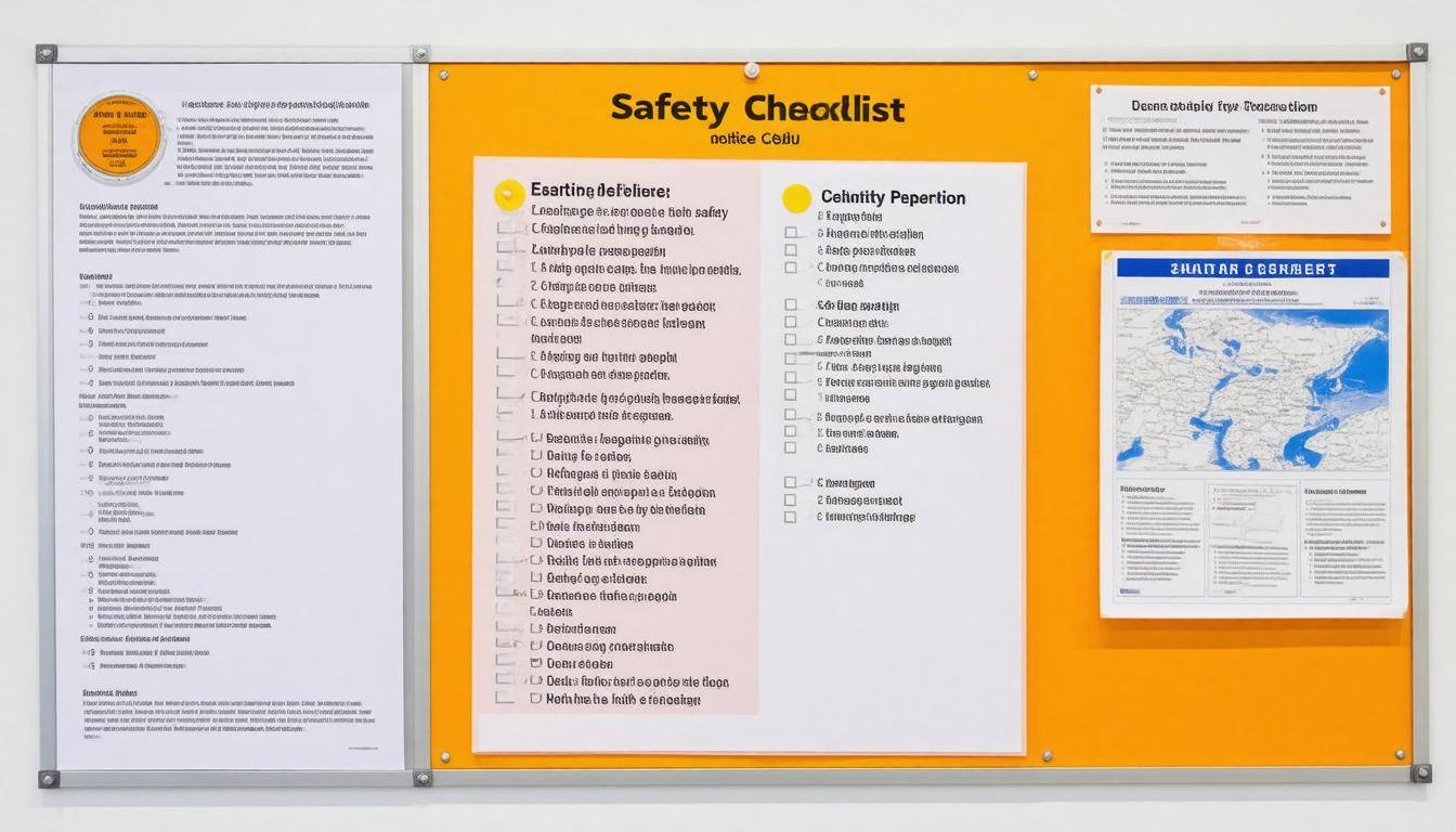 Safety checklist display