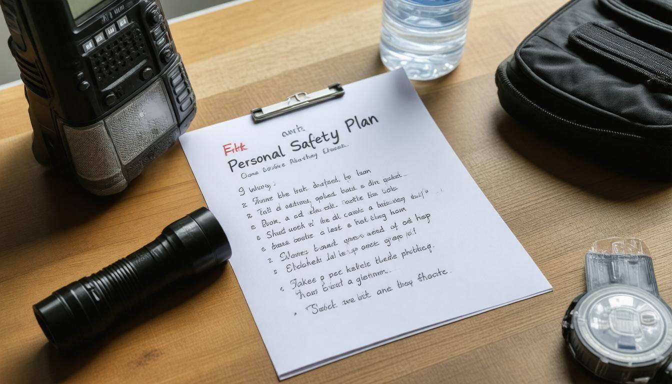 Safety plan and supplies