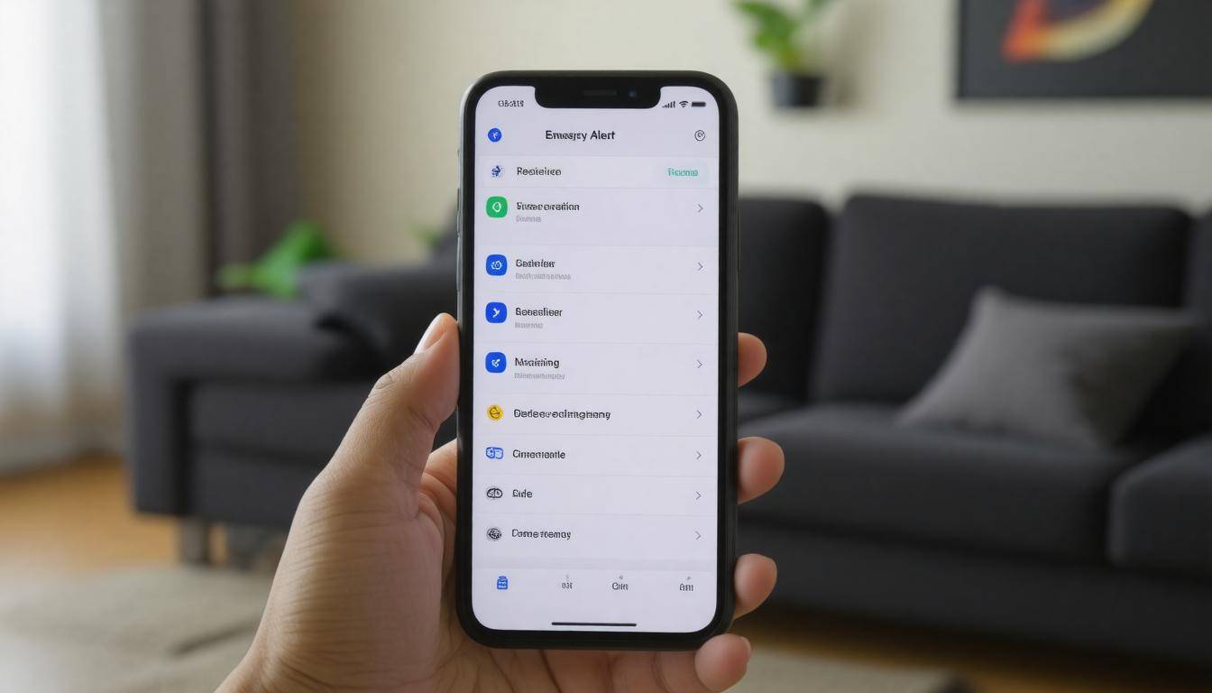 Smartphone emergency settings