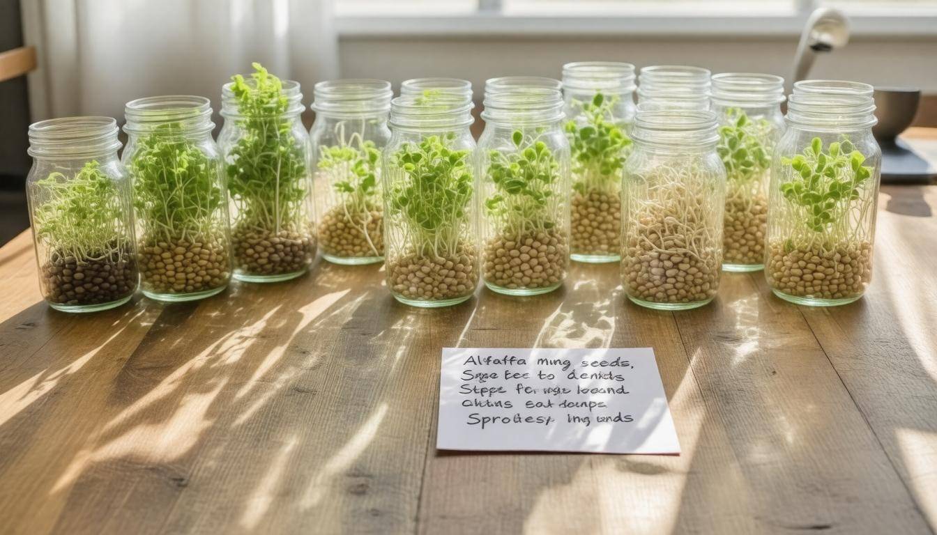 Sprouting jars arrangement