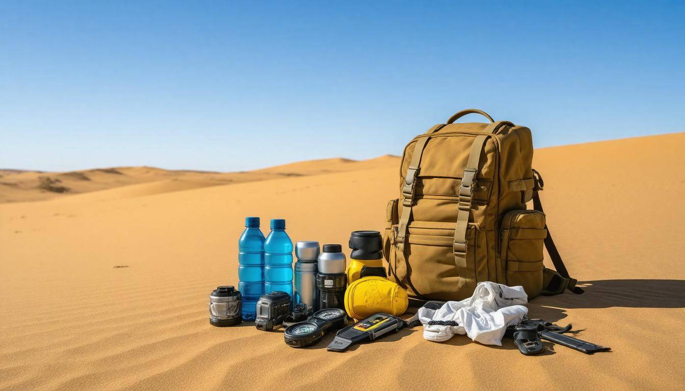 Survival kit on dunes
