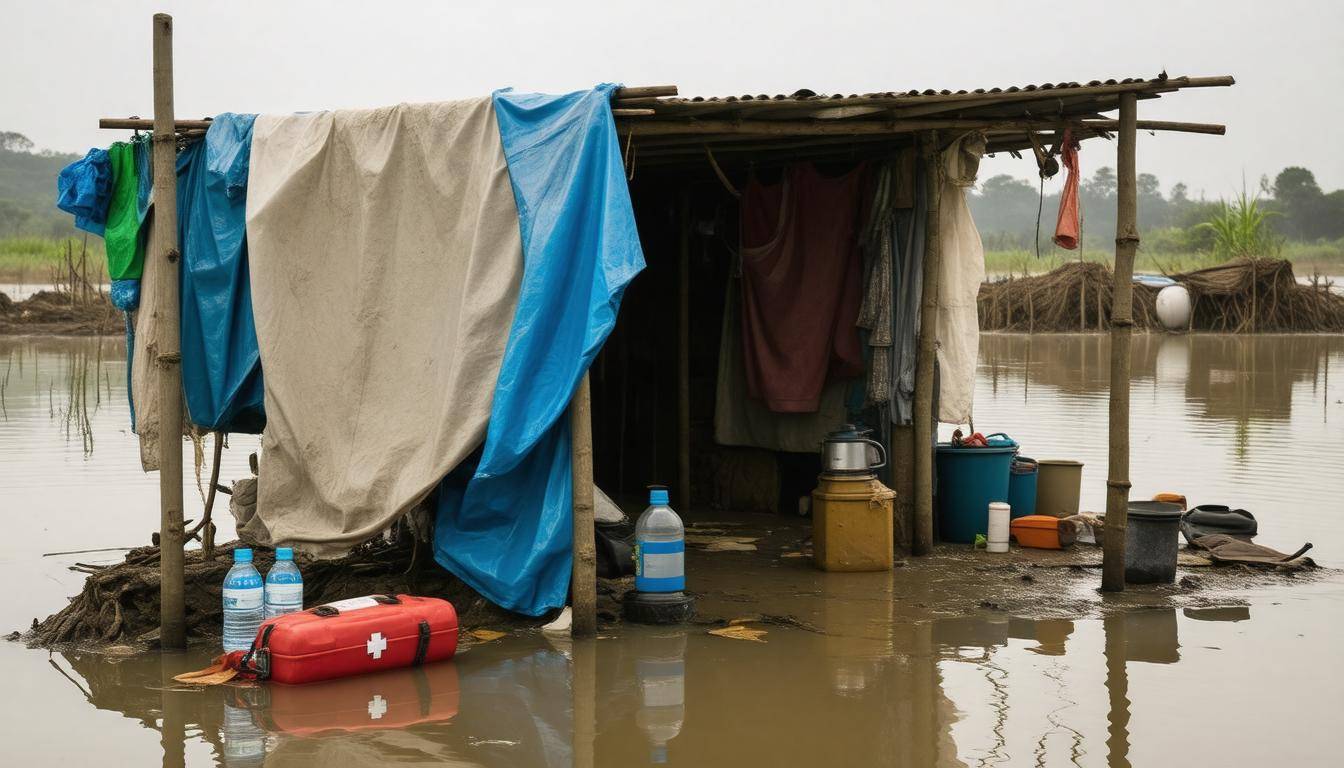 Survival shelter in flood