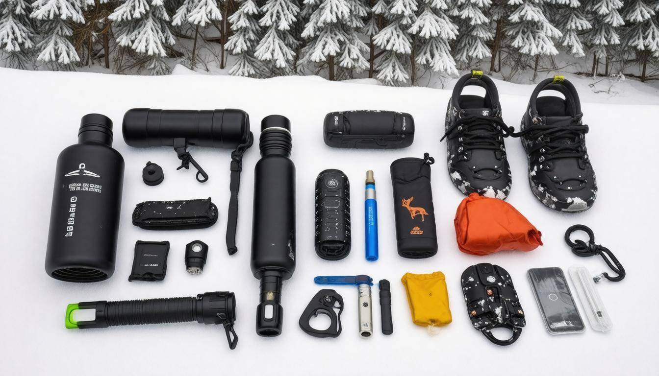 Survival tools in snow