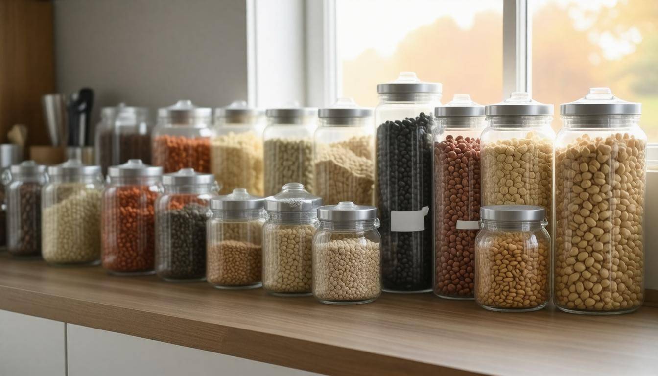 Variety of food containers