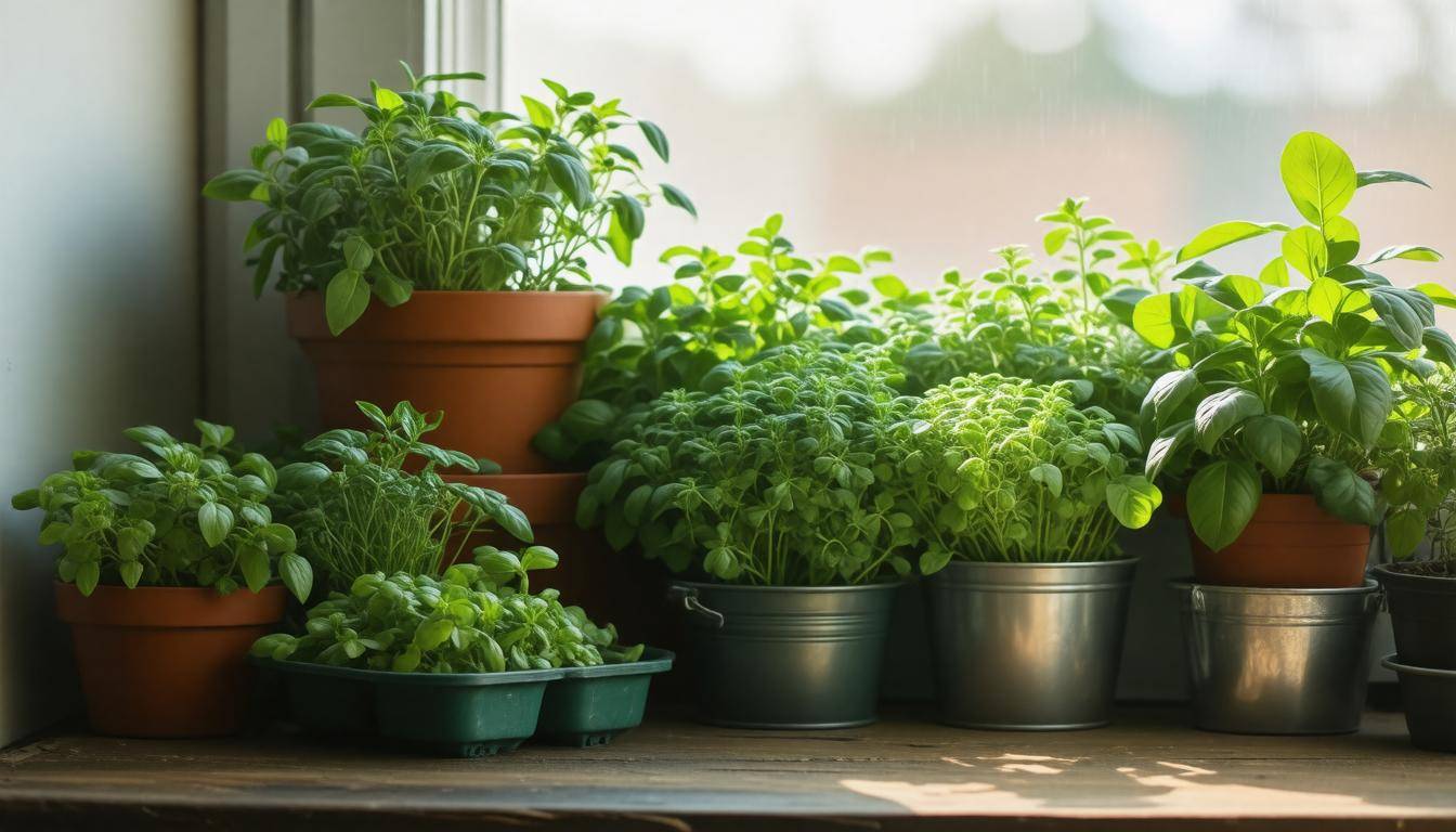 Variety of growing pots