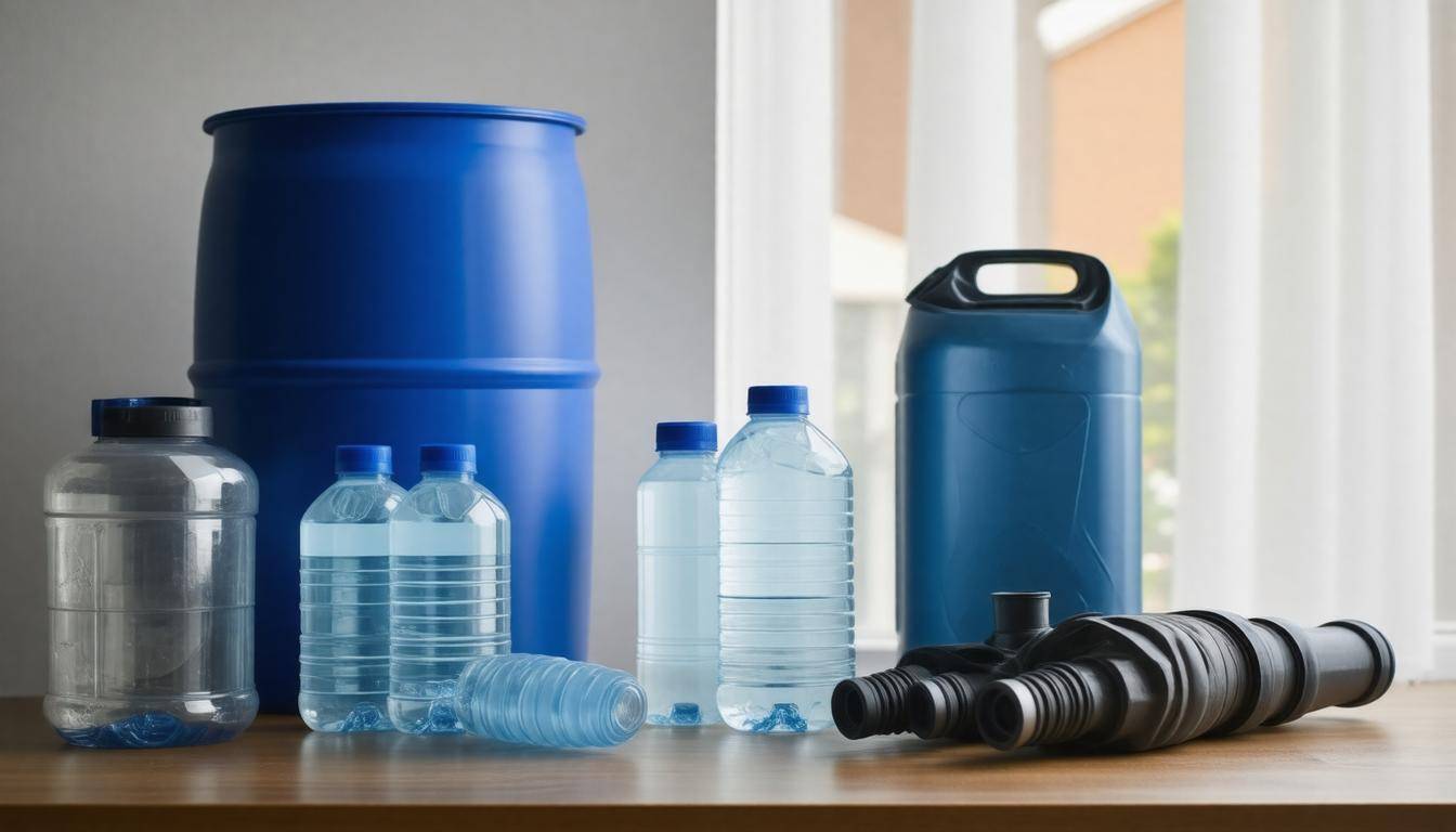Variety of water containers