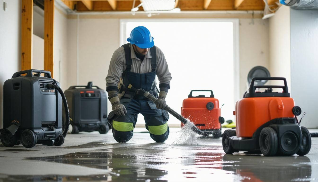 Water damage restoration process