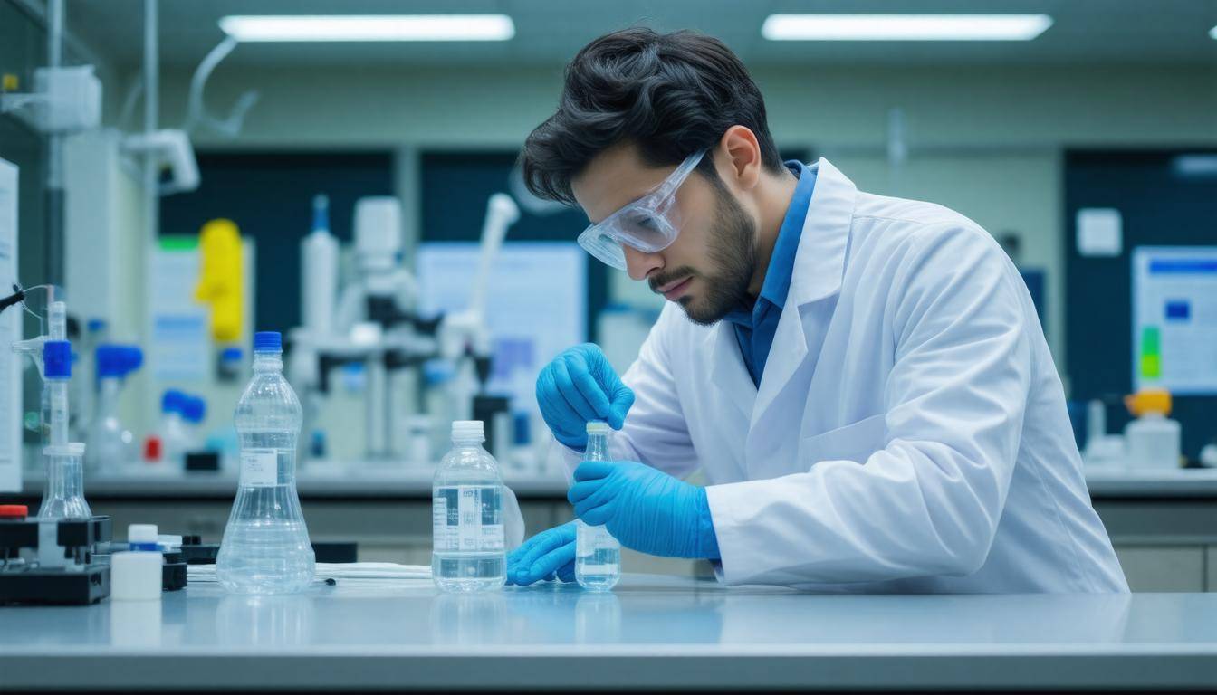 Water testing in lab