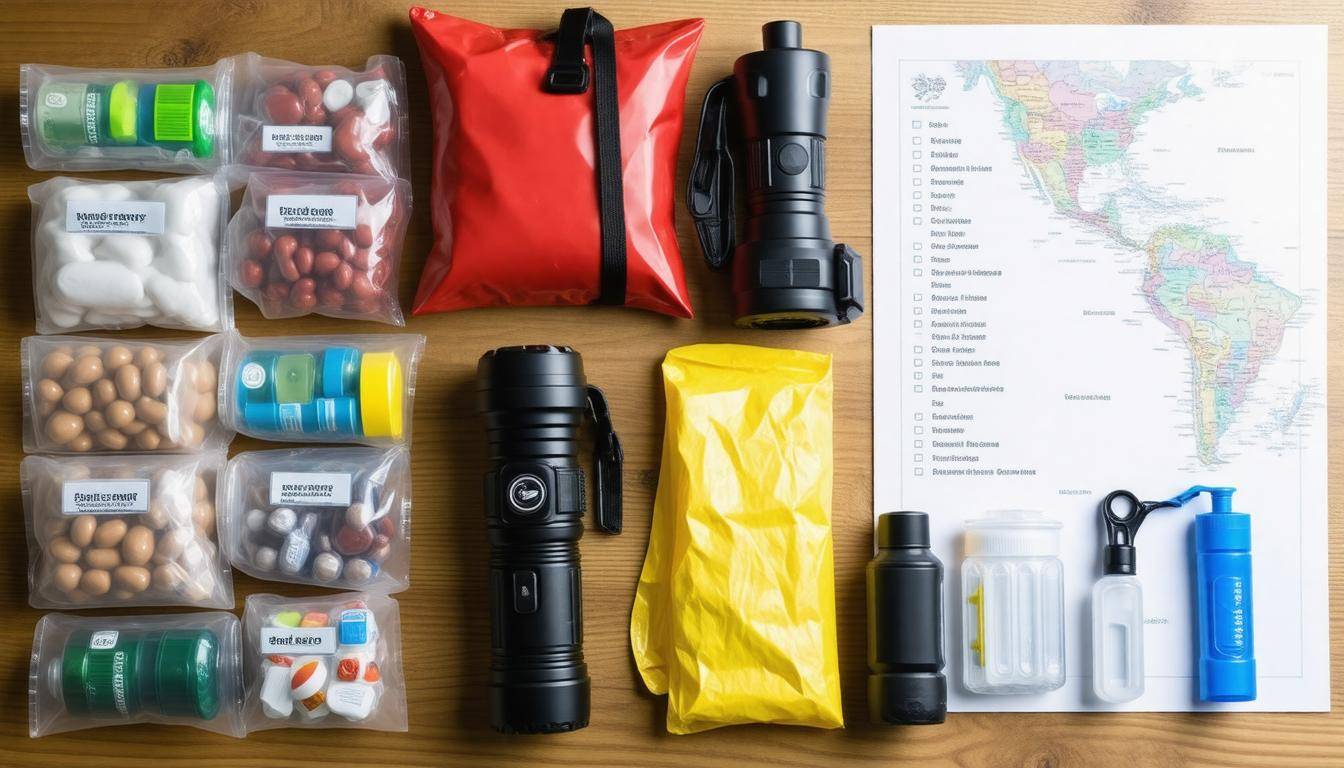 Well-organized emergency kit