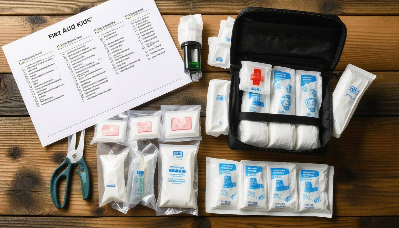 Well-organized first aid kit
