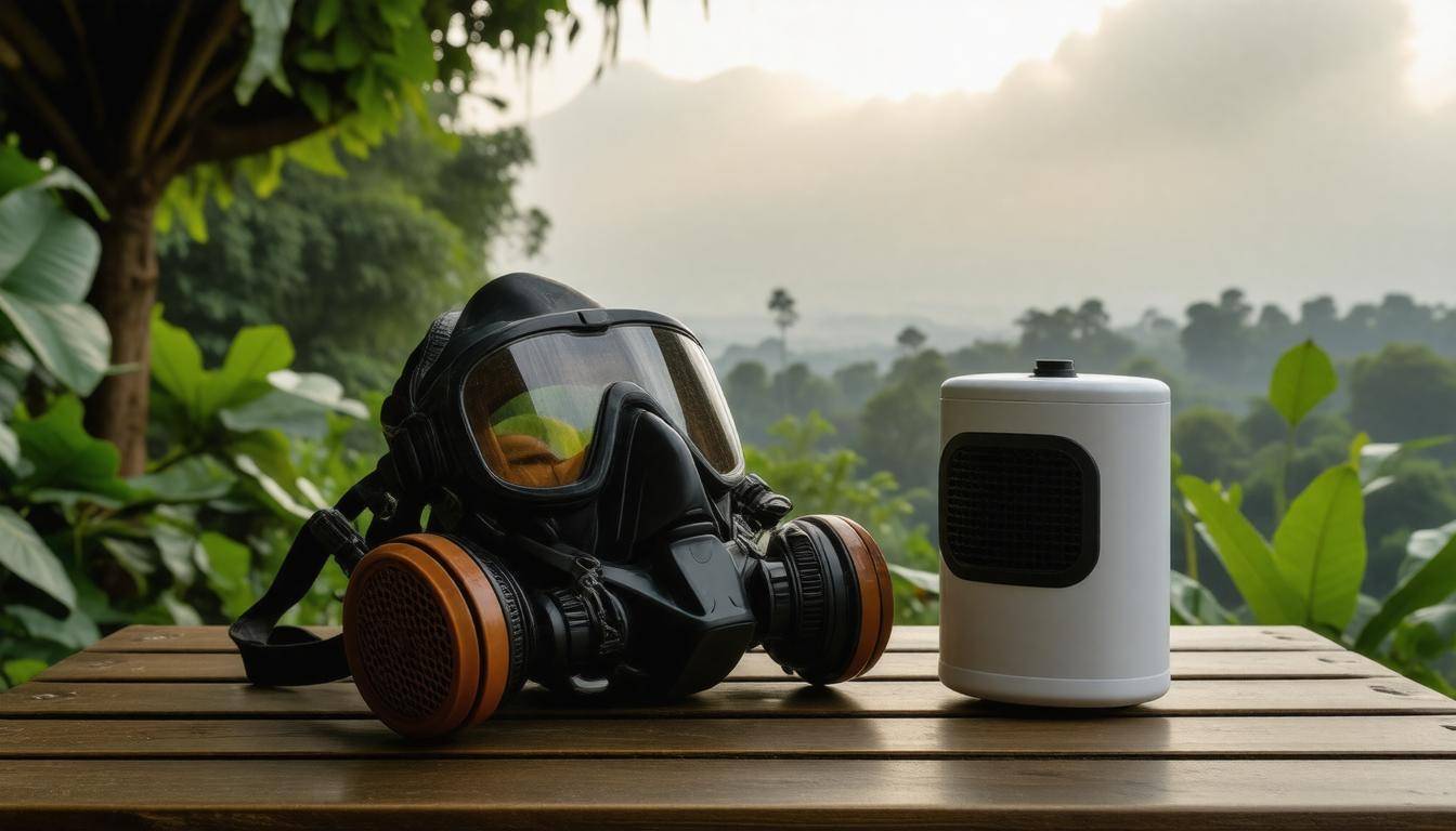 Wildfire smoke protection gear