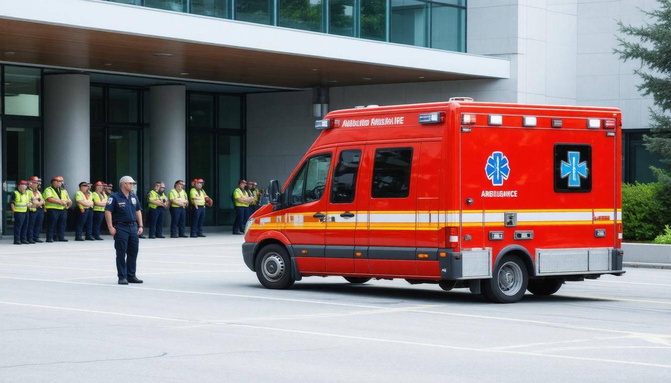 Ambulance at hospital