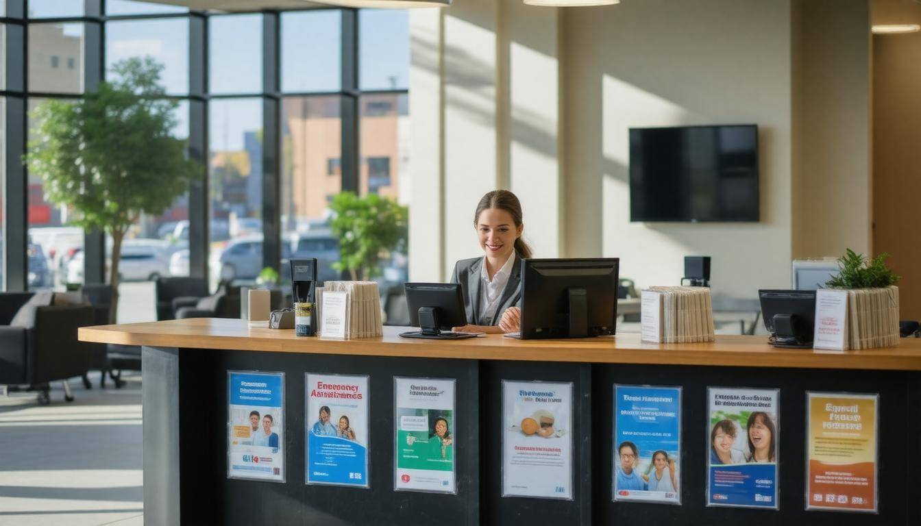 Bank assistance desk