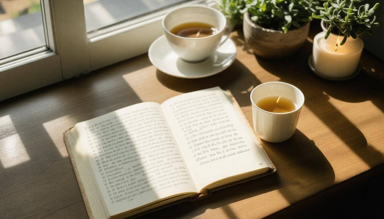 Calm journaling setup