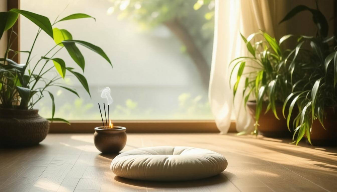 Calm meditation space