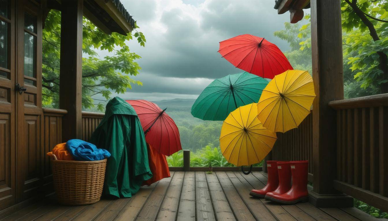 Colorful monsoon preparation