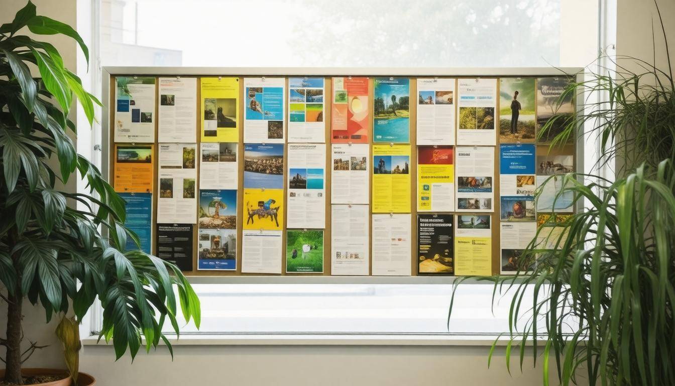 Community resources bulletin board