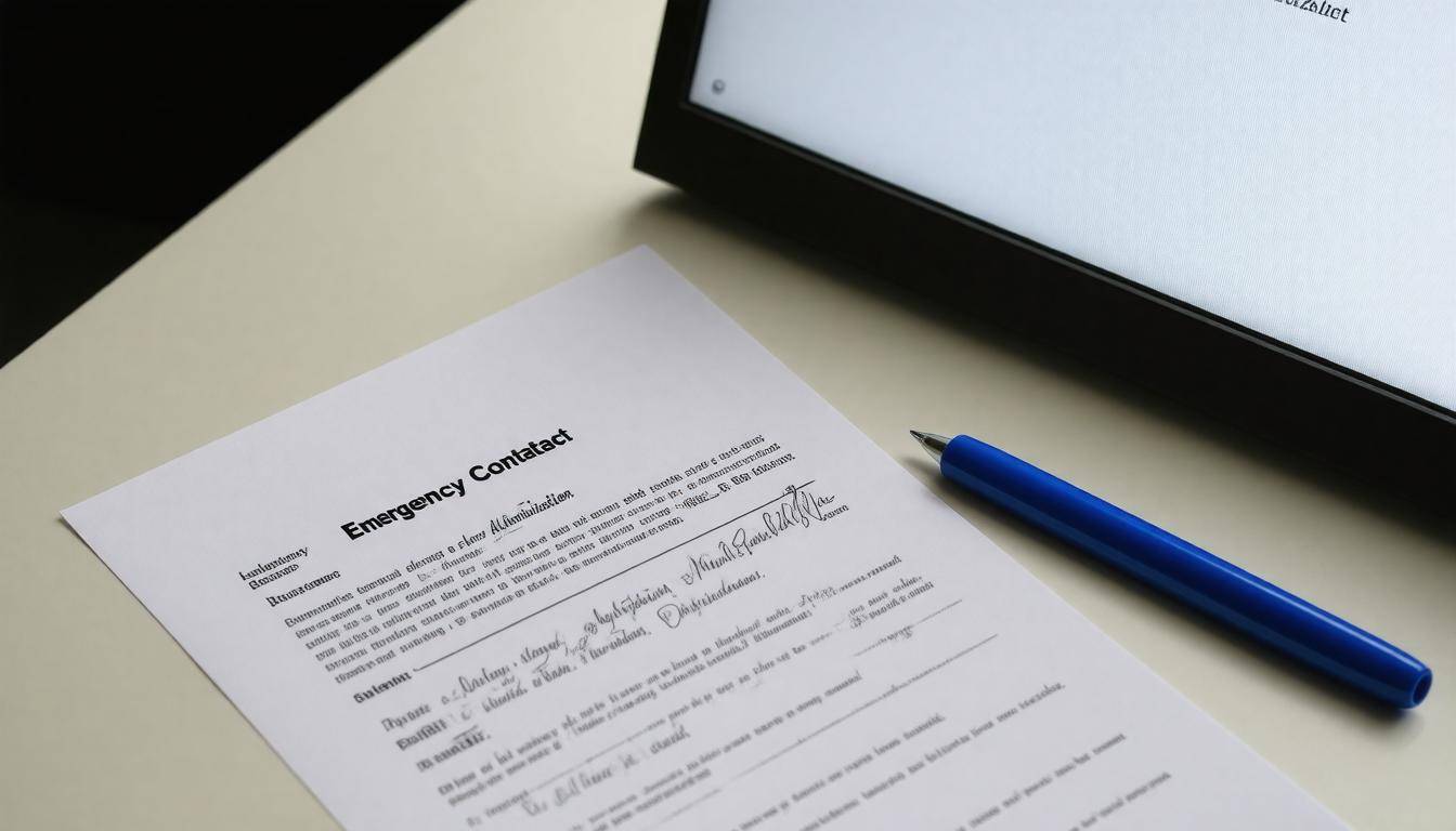 Completed authorization form